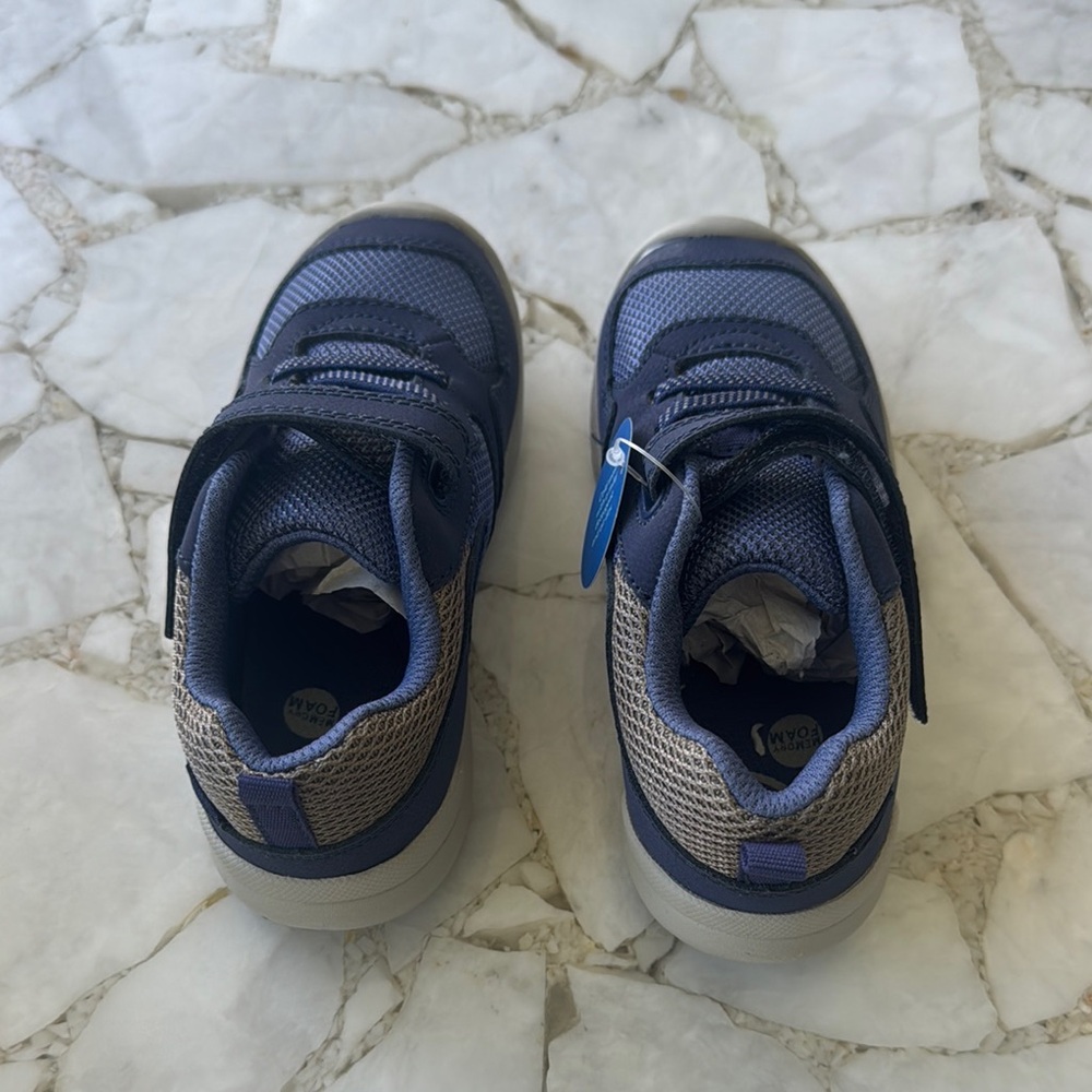 Brand new Stride Rite Navy and Gray Kids Sneakers